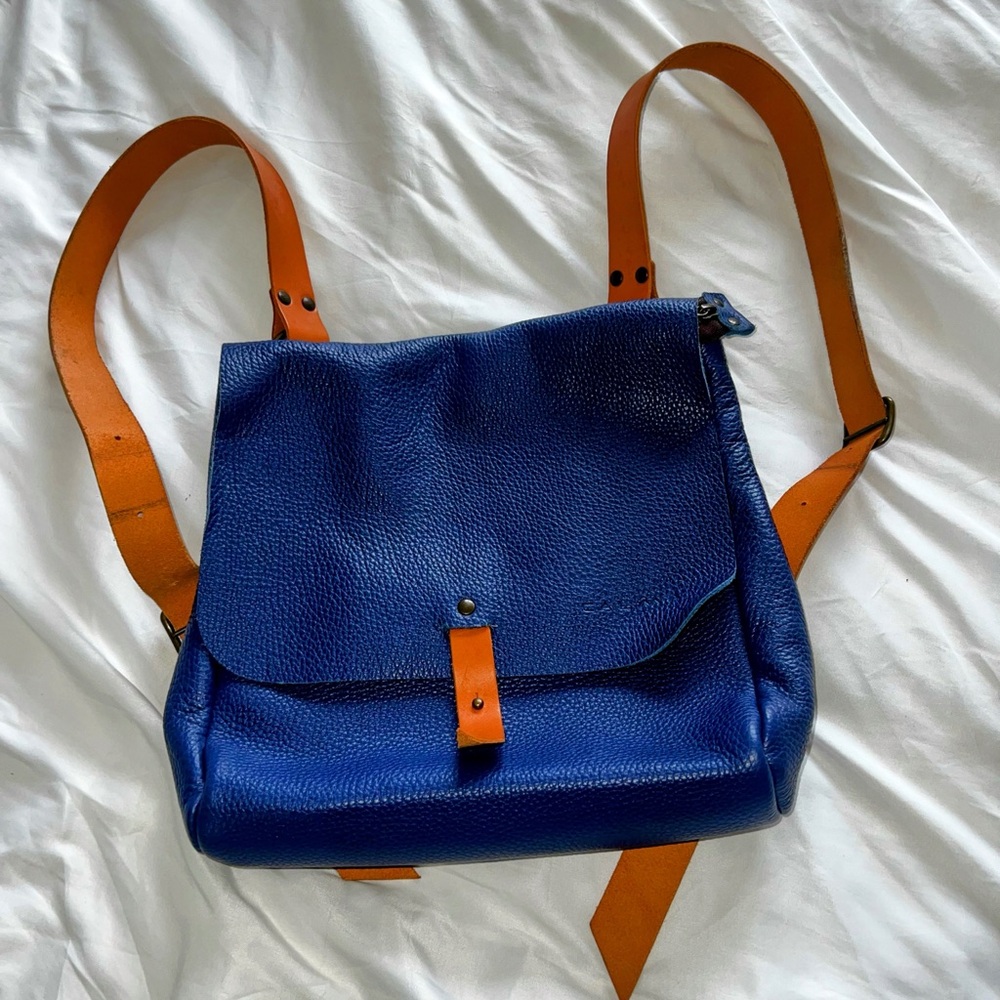 Leather backpack full grain leather